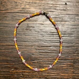 Handmade seed bead sunset bracelet